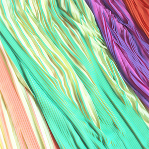 <span class=keywords><strong>Tissus</strong></span> <span class=keywords><strong>plissés</strong></span> de style soleil aux couleurs dégradées pour filles, jupe plissée, robes de fête - Product Image 3