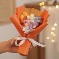 Fabrieksgroothandel Kunstbloemen Gebreide wollen garen Kleine boeketten Handgemaakte boeketten Bloemen cadeau voor Moederdag Valentijnsdag