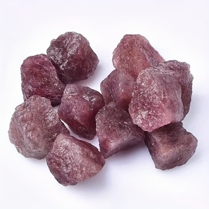 Adornos de gránulos pequeños de piedra cruda de cuarzo <span class=keywords><strong>fresa</strong></span> natural, Piedra difusora de aromaterapia de paisaje. - Product Image 1