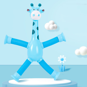 Trẻ Em Của Chống-Căng Thẳng Bóp Đồ Chơi Kính Thiên Văn Con Hươu Cao Cổ Đồ Chơi Giáo Dục Với Cốc Hút Căng Thẳng Cứu Trợ Quà Tặng Cho Trẻ Em - Product Image 6
