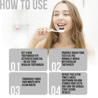 Dentifrice dentaire professionnel de blanchiment des dents de marque privée dentifrice au charbon de bambou