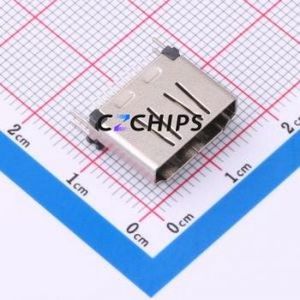 HDMI-GD-136PWB HDMI Connector SMD Connector ( Connector Type: HDMI-A )( Gender: Female )( Total Number of PINs: 19P ) - Product Image 1