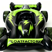 Grande Voiture de Course Gonflable Portable pour Enfants, Utilisable à l'Intérieur et sur l'Eau, Designs Personnalisés Disponibles et Échantillons Fournis