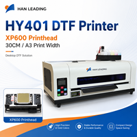 Impresora DTF HEASY HY401 de 30 cm A3 con cabezal de impresión XP600, tinta pigmentada, automática, nueva, para transferencia térmica en película PET, para logotipos personalizados, gorras, bolsas de lona