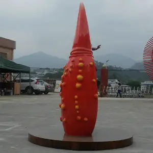 Grande scultura in fibra di vetro con artiglio di granchio statua di pesce artiglio di granchio decorazione figurina