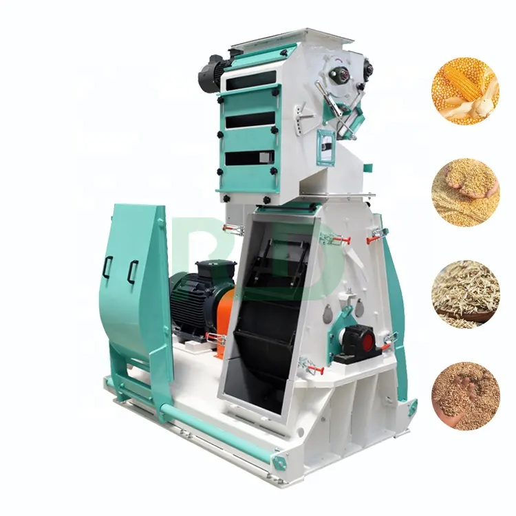 Rongda CE SFSP 65x75 water-drop type hammer mill for feed pellet and powder production