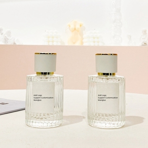 Flacons de <span class=keywords><strong>parfum</strong></span> vides en verre rayé en forme de cylindre de 30 ml, 50 ml, 100 ml avec bouchon pulvérisateur à vis - Product Image 3