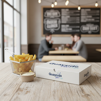 Boîtes à emporter pour Fish and Chips – Emballage en papier de qualité alimentaire durable, boîte personnalisée pour la restauration rapide et les restaurants