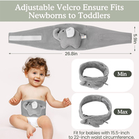 Ceinture chauffante apaisante pour bébés : Soulagement des coliques et des gaz, enveloppement chauffant pour le ventre des nouveau-nés