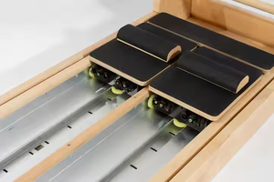 Formation <span class=keywords><strong>professionnelle</strong></span> Pilates Échelle coulissante bidirectionnelle Baril Échelle coulissante en bois Lit Pilates Équipement Réformateurs professionnels - Product Image 5