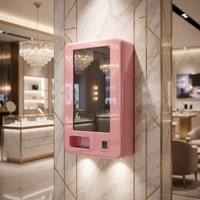 Distributeur automatique de boissons et de snacks noir, entièrement automatique, économique et populaire, pour le commerce en Allemagne