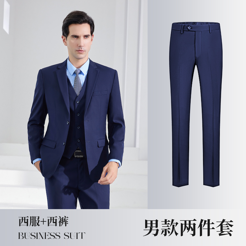 Style homme-Manteau bleu royal + pantalon