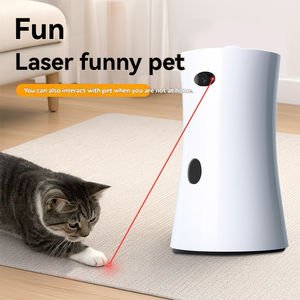 Caméra intelligente pour animaux <span class=keywords><strong>de</strong></span> compagnie 1080P haute définition, <span class=keywords><strong>distributeur</strong></span> <span class=keywords><strong>de</strong></span> nourriture sans fil avec jouets laser et audio bidirectionnel pour la lecture et l'alimentation à distance - Product Image 3