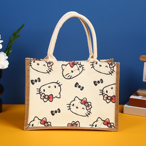 Outdoor Customized Printing Promotional Handletote <strong>Plain</strong> Blank Picnic Shopping <strong>Bag</strong> for Summer Camp - Product Image 5