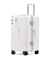 Nouvel arrivage Bagage à main en aluminium de haute qualité avec serrures TSA Valise spinner coque rigide en métal tendance et cool