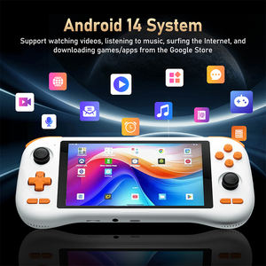 Console de jeu portable K59 Android 14 avec ventilateur, 128 Go, WIFI, écran tactile 5,5 pouces, lecteur de jeux vidéo de poche pour jeux PS1/PSP, version améliorée - Product Image 3