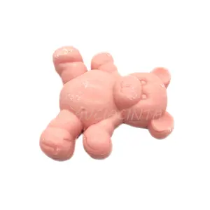 Pequeno urso orgânico artesanal sabonete presente das crianças, atacado frio processo sabonete natural