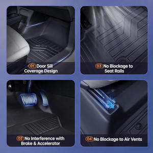 <span class=keywords><strong>Tappetini</strong></span> Auto in TPE Termoformati 3D di Lusso per Interni, Modello 405, Resistenti a Tutte le Condizioni Atmosferiche, Taglio Laser, per <span class=keywords><strong>Peugeot</strong></span> 405 - Product Image 4