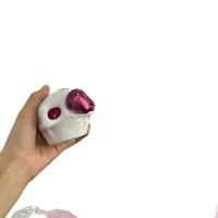 Juguete Antiestrés de Halloween con Diseño de Calavera con Ojos Saltones, Regalo Promocional, Juguete Sensorial para Aliviar el Estrés