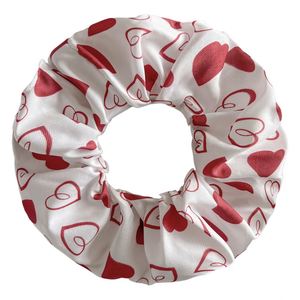 Chouchous Cœur Rouge Légers et Tendance pour la Saint-Valentin, Élastiques Doux Roses pour Cheveux - Product Image 2