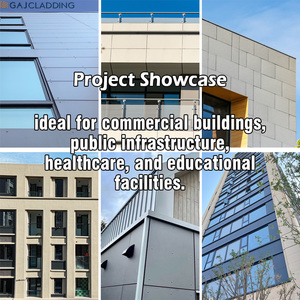 Installation facile, revêtement de façade architecturale, panneaux muraux extérieurs de bâtiment, panneaux en fibrociment pré-enduits - Product Image 5