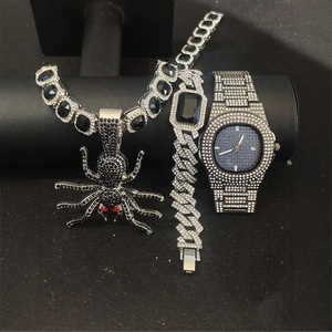 NL2114 Conjunto de Reloj y Collar Casual de Moda para <span class=keywords><strong>Hombre</strong></span> con Caja de Acero de Alta Calidad, Correa de Lujo, Esfera de 42 mm, 4 Piezas/Juego - Product Image 4