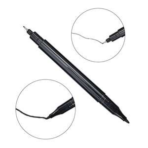 Khy Kh8028 Mẫu Miễn Phí Bán Buôn Biểu Tượng Tùy Chỉnh Đúp Tip Đánh Dấu Vĩnh Viễn Bàn Chải Phẳng Tip 8-Màu 2Mm Đen Màu Mực - Product Image 4