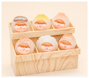 キッズ ファッション プレイ ファニー カワイイ キュート カートゥーン ドール ミニ グローイング フード レジン ミニチュア オーナメント 多種類 ミステリーバッグ ブラインドボックス トイ - Product Image 4