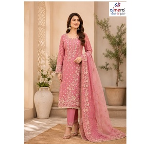 Ensemble de vêtements ethniques pour femmes, costume élégant Salwar Kameez pour les fêtes, les mariages, les festivals et les soirées - Product Image 2