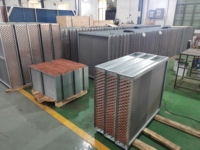 Evaporador de Tubo de Cobre con Aletas de Aluminio AESIMA, Bobina de Enfriamiento AHU Anticorrosión, Certificado CE/TUV para Almacenamiento en Frío HVAC