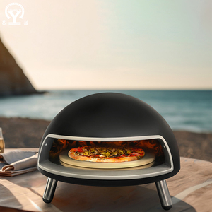 Four à pizza commercial italien en acier premium avec <span class=keywords><strong>pierre</strong></span> à cuire en briques et machine à pain, revêtement en poudre, sans fumée - Product Image 2