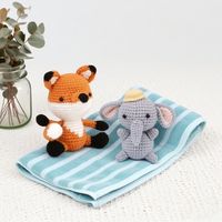Kit d'animaux au crochet pour débutants tricotage d'animaux 3 styles enfants poupées cadeau thérapeutique bricolage ensemble Amigurumi Crochet jouets artisanat