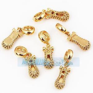 Bracelet à bricoler Collier Cuivre Plaqué Or Zircon Étincelant Accessoires Or Rose Argent Or Arbre Coeur Flocon de Neige Pendentif - Product Image 2