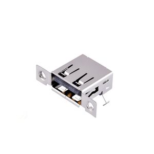 Placa de montaje USB AF de una sola capa 2.0 con orificio para tornillo, placa de conexión de 90 grados, conector hembra AF de doble orejeta, salida de fábrica - Product Image 3