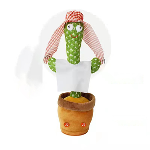 Đồ chơi khuyến mãi giá rẻ, thú nhồi bông hình chậu hoa dễ thương, búp bê xương rồng nhảy múa xoay, đồ chơi nhồi bông xương rồng biết nói, hát, nhảy múa - Product Image 3