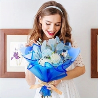 240 feuilles de papier d'emballage de fleurs pour bricolage 22.8x22.8 pouces emballage cadeau bouquet floral en plusieurs couleurs pour fleuriste artistes