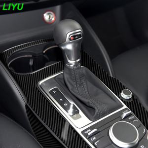 Cubierta de Panel de Cambio de Marchas de Fibra de Carbono LHD sin Botón de Encendido, 1 Orificio, Accesorio de Decoración <span class=keywords><strong>Interior</strong></span> para <span class=keywords><strong>Audi</strong></span> <span class=keywords><strong>A3</strong></span> 8V 12-18 - Product Image 3