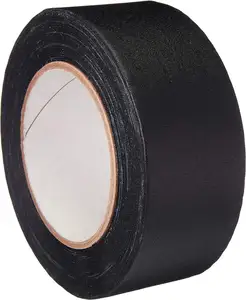 10% Longer-Heavy Duty Gaffers Tape black Waterproof Matte Finish Gaff Tape,Residue Free,Non Refle