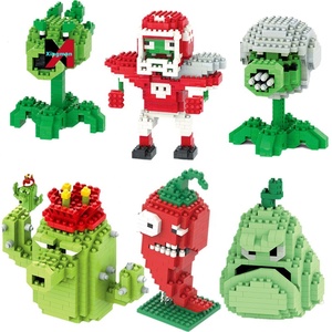 植物対。ゾンビビルディングブロック子供のアニメーションゲームPVZチェリー爆弾粒子アセンブリ建物ブロック卸売 - Product Image 2