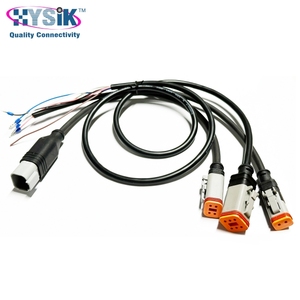 Câble connecteur DT moulé femelle DT06-4S 2 4 6 broches 3M 16AWG IP68 étanche pour connexion de capteurs de machines de construction - Product Image 2