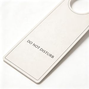 Colgador de puerta de cartón artístico, venta al por mayor directo de fábrica, logotipo personalizado, impresión digital, troquelado, resistente, para habitación de huéspedes y desayuno - Product Image 6