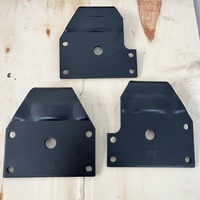 Komponen Rem Kereta Api Berkualitas Tinggi, Plat Penutup Baja Karbon Hasil Stamping 163.5*161.9*32mm untuk Aplikasi Kereta Api/Kereta Bawah Tanah