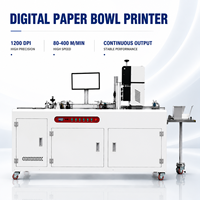 Imprimante numérique automatique à jet d'encre UV 1200 DPI haute vitesse pour étiquettes en rouleau continu, films, autocollants, emballages de cartons, avec écran tactile
