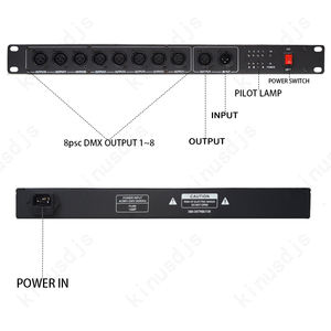 Factory Direct 8CH Signal <strong>DMX</strong> <strong>Controller</strong> Stage Lighting <strong>DMX</strong> Splitter for Theater and Performance Stage Lights - Product Image 4