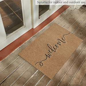 Alfombra Moderna de Fibra de Coco con Diseño Inspirado en la Naturaleza, Base de PVC y Tela de Poliéster para Uso Diario en la Entrada - Product Image 5