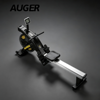 Máquina de remo comercial AUGER con resistencia por ventilador y monitor de rendimiento para entrenamiento cardiovascular HIIT en gimnasio