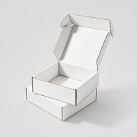 Boîte d'expédition en carton ondulé de luxe avec logo personnalisé pour l'emballage e-commerce en gros