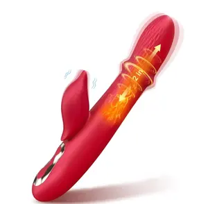 G点推环上下阴道阴蒂刺激器加热成人振动器假阴茎女性性玩具工具