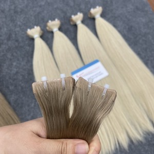 Prix de gros russe Invisible Extensions de cheveux vierge Remy Invisible Tape Extension de cheveux de haute qualité brut cheveux vietnamiens - Product Image 6