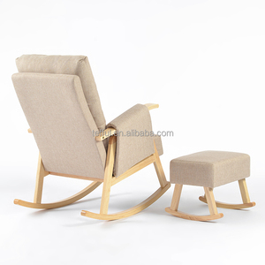 Maternity Soothe Nursery Nursing Breast Feeding Rocking Leisure Glider Chair with <b>Stool</b> 7 Positions Adjustable - Product Image 4